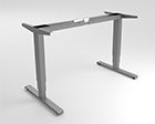 Tischgestell elektrisch höhenverstellbar AERO 2.0 Flex 2b/3D 2-Bein silbergrau (RAL 9006)