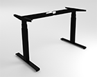 Tischgestell elektrisch höhenverstellbar CLASSIC 2.0 Flex 2b/3D 2-Bein schwarz mit Struktur (RAL 9005)
