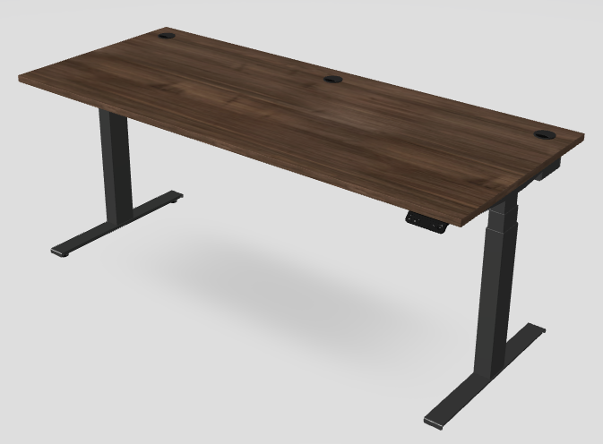 Schreibtisch Holzdekor Nussbaum 180 x 75 cm